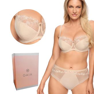 Biustonosz GAIA Semi-Soft Paris 1302 półusztywniany beżowy