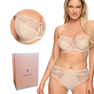 Biustonosz GAIA Semi-Soft Paris 1302 półusztywniany beżowy