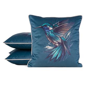 Poszewka dekoracyjna VELVET 45x45 Eurofirany turkusowy