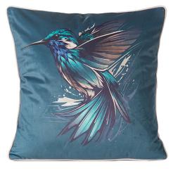 Poszewka dekoracyjna VELVET 45x45 Eurofirany turkusowy