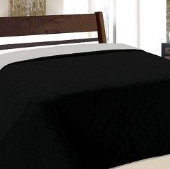 Narzuta dekoracyjna VIGO II 220x240 srebrna czarna kwadraty