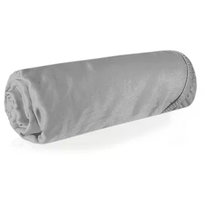 Prześcieradło z gumką satynowe Nova 180x200 Eurofirany srebrny