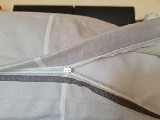 Pościel flanelowa 200x220 krata szara grafitowa