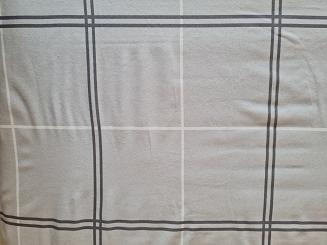 Pościel flanelowa 200x220 krata szara grafitowa