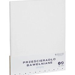 Prześcieradło bawełniana SIMPLY 160x200 biała