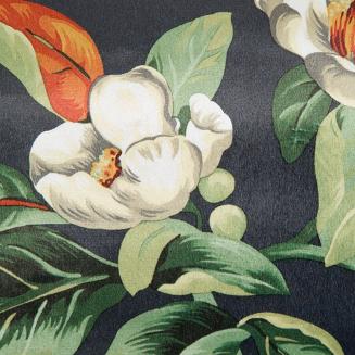 Zasłona gotowa na przelotkach ALEA 140x250 Eurofirany czarny/oliwkowy