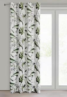 Zasłona gotowa na przelotkach ELLEN 140x250 Eurofirany biały