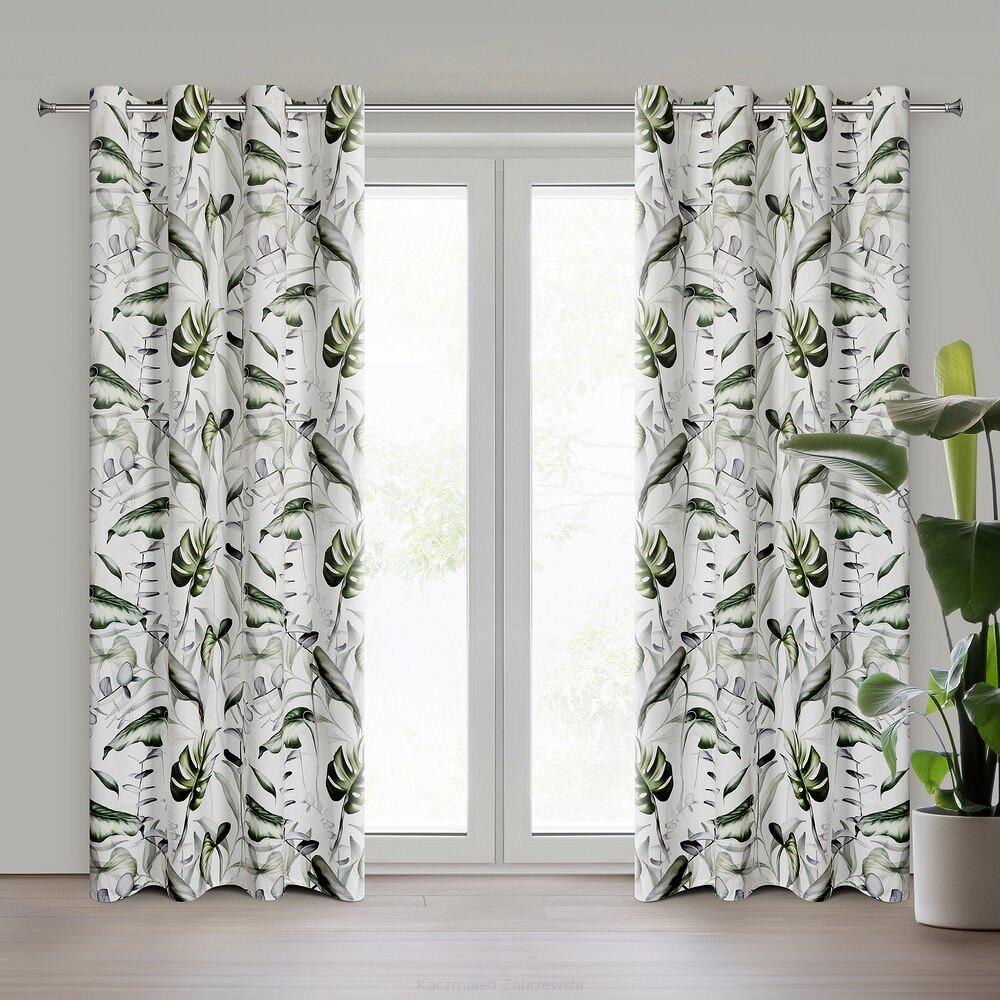 Zasłona gotowa na przelotkach ELLEN 140x250 Eurofirany biały