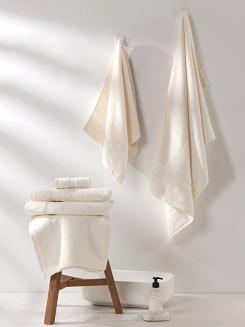 Ręcznik bawełniany Leo 70x140 kremowy