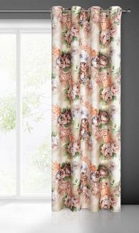 Zasłona gotowa na przelotkach ALTEA 140x250 Eurofirany wielokolorowy