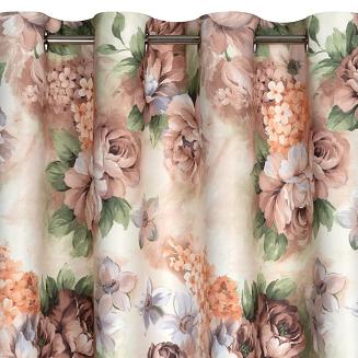 Zasłona gotowa na przelotkach ALTEA 140x250 Eurofirany wielokolorowy