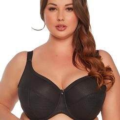 Biustonosz Semi-Soft Sonia 1058 MAXI półusztywniany czarny