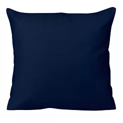 Poszewka satyna bawełniana 40x40 jednobarwna ciemnogranatowa