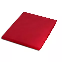 Prześcieradło satyna bawełniana bez gumki 160x220 czerwone