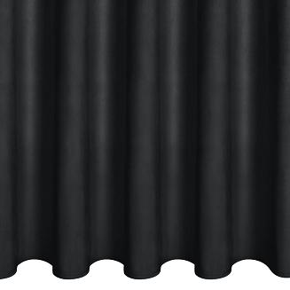 Zasłona gotowa na przelotkach SAMI 140x250 Eurofirany czarny