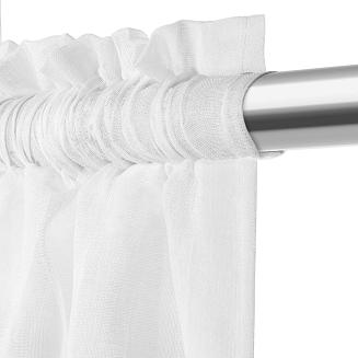 Firana gotowa na taśmie LUNA 140x300 biała