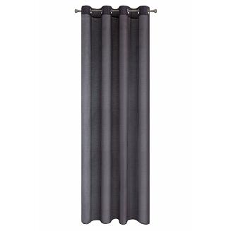 Firana gotowa na przelotkach REBECCA 140x250 Eurofirany grafitowy