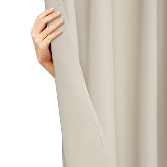 Zasłona gotowa na taśmie VIVA 140x175 półzaciemniająca jasnobeżowa