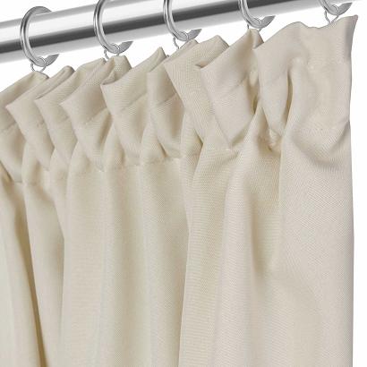 Zasłona gotowa na taśmie VIVA 140x175 półzaciemniająca jasnobeżowa