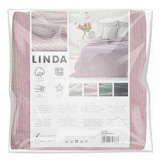 Koc narzuta LINDA 200x220 Eurofirany różowy