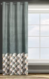 Zasłona gotowa na przelotkach GINA 140x250 Design91 stalowy