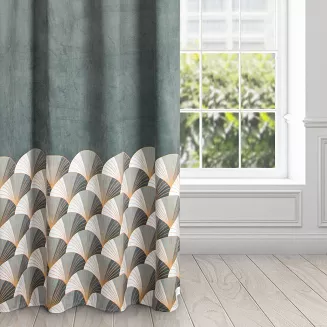 Zasłona gotowa na przelotkach GINA 140x250 Design91 stalowy