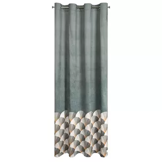 Zasłona gotowa na przelotkach GINA 140x250 Design91 stalowy