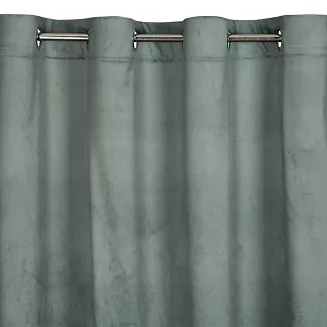 Zasłona gotowa na przelotkach GINA 140x250 Design91 stalowy