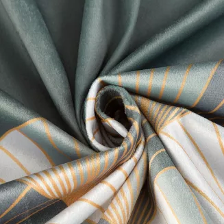 Zasłona gotowa na przelotkach GINA 140x250 Design91 stalowy