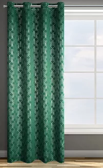 Zasłona gotowa na przelotkach POLI 140x250 Design91 zielony