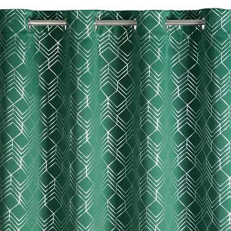 Zasłona gotowa na przelotkach POLI 140x250 Design91 zielony