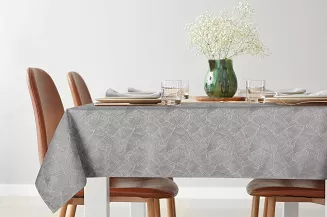 Obrus dekoracyjny ISLA 140x300 Eurofirany srebrny