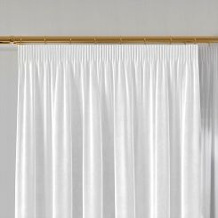 Zasłona gotowa na taśmie VELVI 140x260 biała