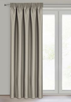 Zasłona gotowa na taśmie SELINA 140x270 Eurofirany ciemnobeżowy