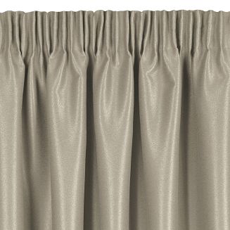 Zasłona gotowa na taśmie SELINA 140x270 Eurofirany ciemnobeżowy