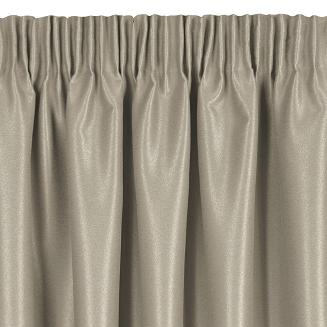 Zasłona gotowa na taśmie SELINA 140x270 Eurofirany ciemnobeżowy