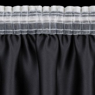 Zasłona gotowa na taśmie SELINA 140x270 Eurofirany ciemnobeżowy