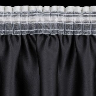 Zasłona gotowa na taśmie SELINA 140x270 Eurofirany ciemnobeżowy