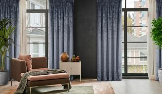 Zasłona gotowa na taśmie DARIA 140x270 Eurofirany stalowy