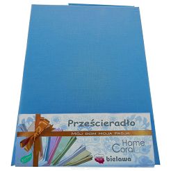Prześcieradło bawełniane bez gumki 160x200 rubin turkusowe