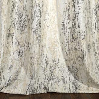 Zasłona gotowa na taśmie KORNELIA 140x270 Eurofirany kremowy/złoty