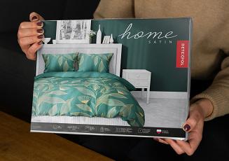 Pościel satynowa 200x220 ciemnozielona złota kwiaty