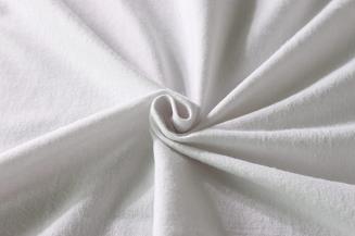 Prześcieradło flanelowe bez gumki 180x200 białe