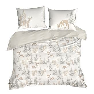 Komplet pościeli świąteczny POS 160x200 Eurofirany biały