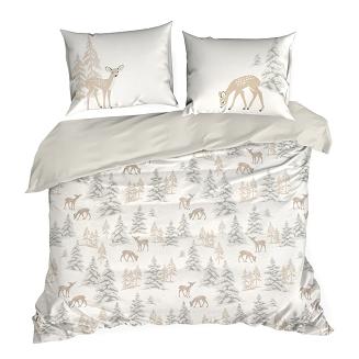 Komplet pościeli świąteczny POS 160x200 Eurofirany biały