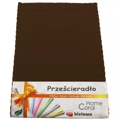 Prześcieradło z kory 160x200 100% bawełna brązowe