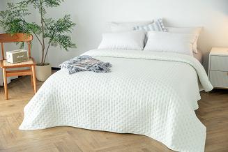 Poszewka dekoracyjna TERRA 45x45 pikowana kość słoniowa