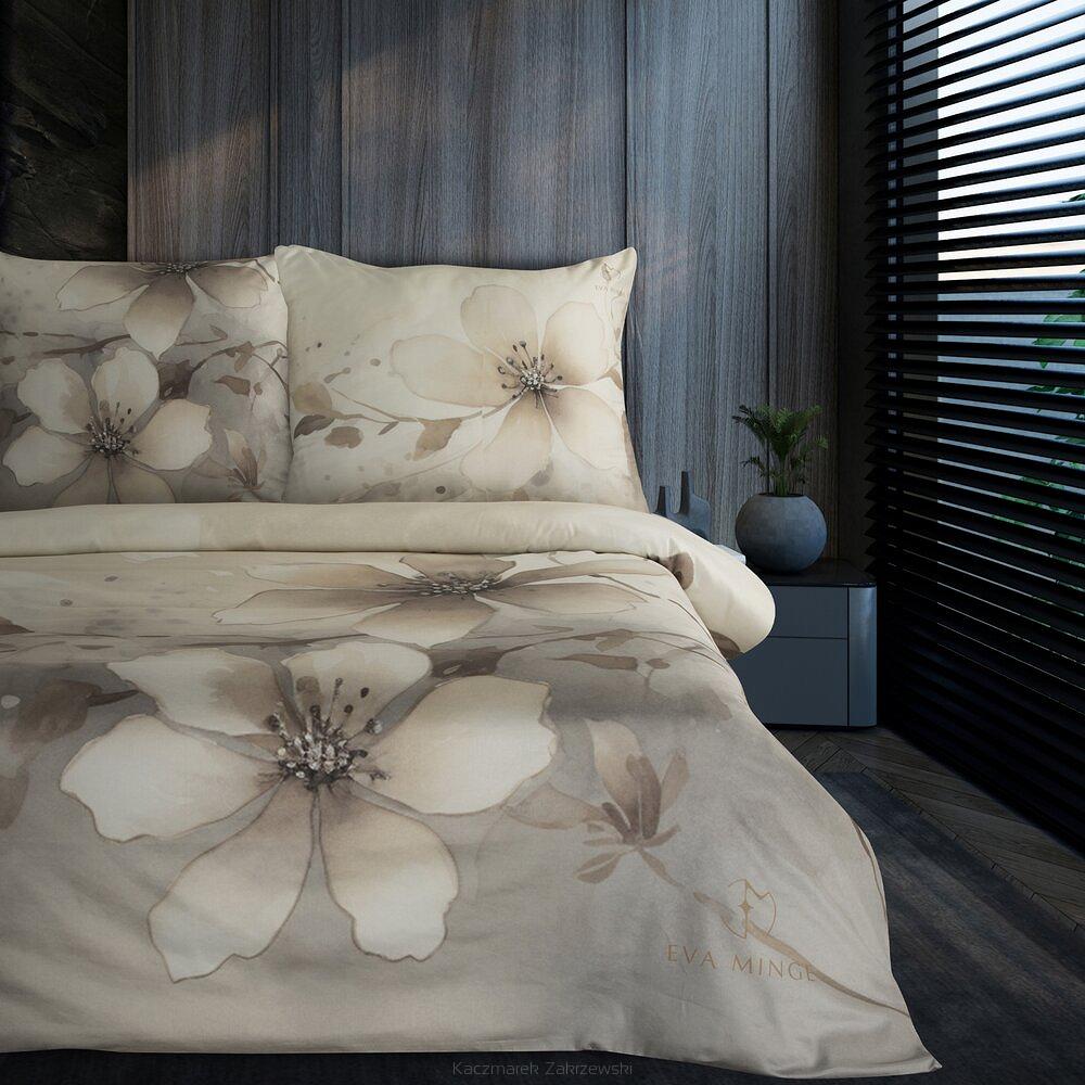 Pościel satynowa FLORIN 220x200 Eva Minge Eurofirany beżowy