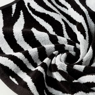 Ręcznik bawełniany ZEBRA 70x140 Eurofirany biały/czarny