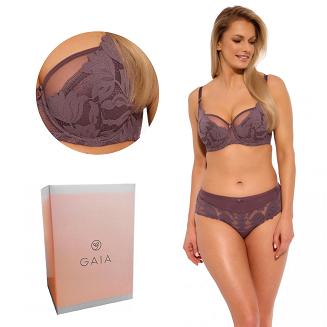 Biustonosz GAIA Semi-Soft Keto 1134 półusztywniany fioletowy
